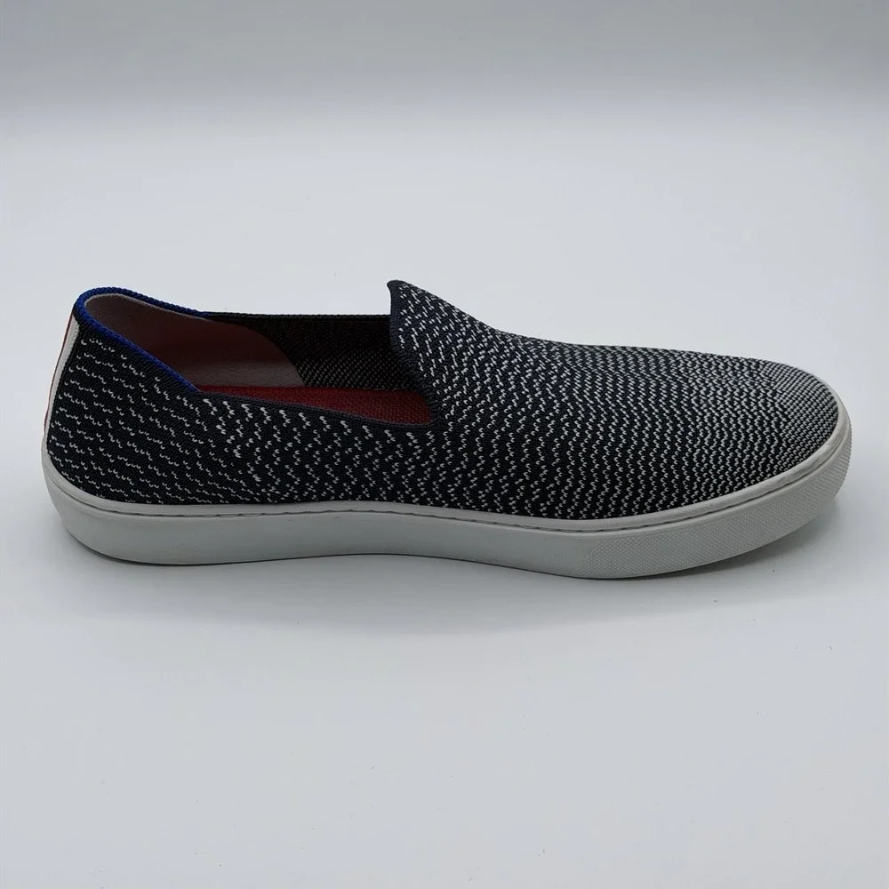 New Rothy's Blue White Maritime Gradient Slip-On Sneakers US 9.5